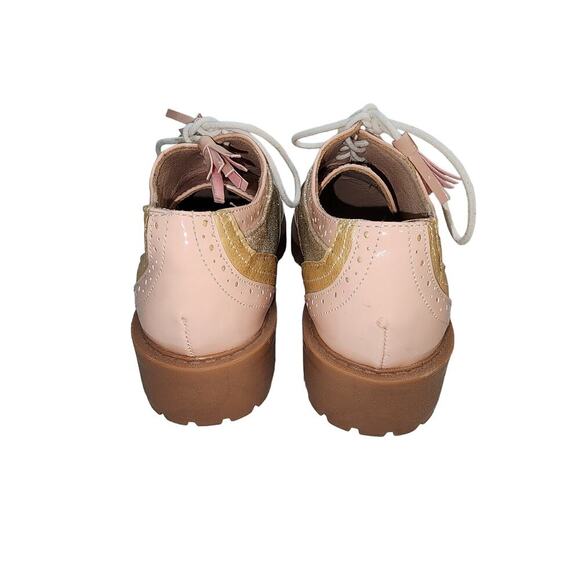 Jolimall platform oxford loafer pink size 5 - Picture 3 of 9